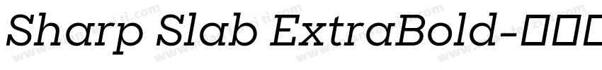 Sharp Slab ExtraBold字体转换